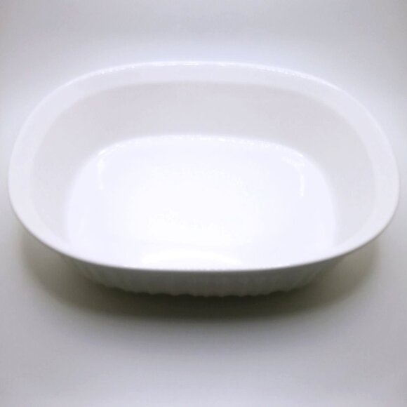 CorningWare Baking Casserole Dish Stoneware French White Pyrex Lid 1.5 Qt Oval - Picture 7 of 12